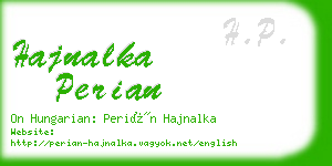 hajnalka perian business card